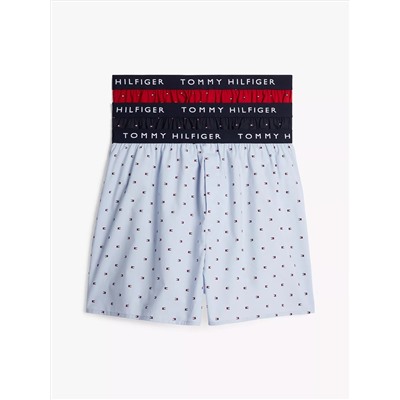 Tommy Logo Woven Boxer 3-Pack
