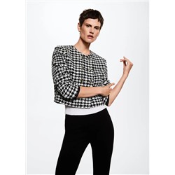 Chaqueta tweed botones joya -  Mujer | MANGO OUTLET Melilla