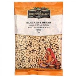 BHARAT BAZAAR Lobhiya Black Eye beans Фасоль С Черным Глазком 500г