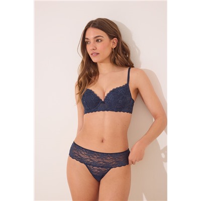 Sujetador push up GORGEOUS encaje azul oscuro