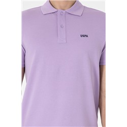 Erkek Regular Fit Polo Yaka Lila Basic Tişört