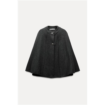 KNITTED CAPE COAT