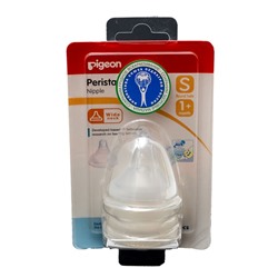 PIGEON   Соска для бутылки Peristaltic Plus Nipple размер S возраст1 + 2шт