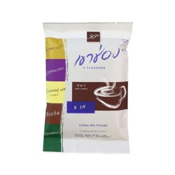 Растворимый кофе Khao Shong с разными вкусами (5 пакетиков) 90 гр / Khao Shong Coffe mix set (5 pices) 90g