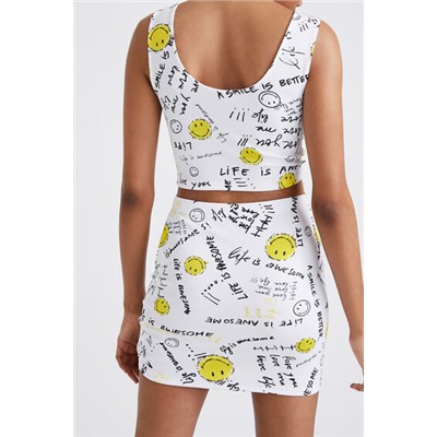 Top cropped slim Smiley®