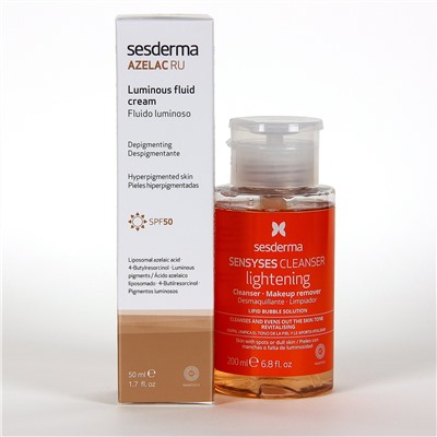 S*sd*rma Azelac Ru Fluido Luminoso SPF 50 50 ml REGALO Sensyses Lightening 200 ml