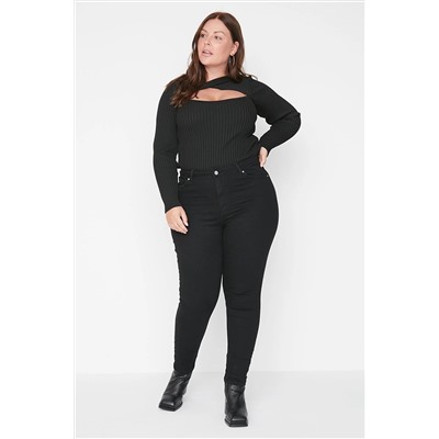 Trendyol Curve Siyah Yüksek Bel Skinny Jeans TBBAW23CJ00012