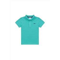 Erkek Çocuk Mint Yeşili Basic Polo Yaka Tişört