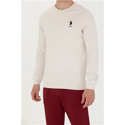 Erkek Taş Basic Sweatshirt