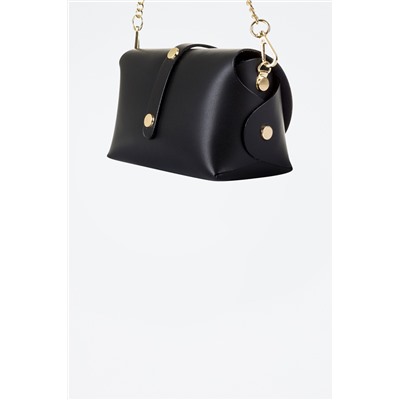 Bandolera de piel Aurora Negro