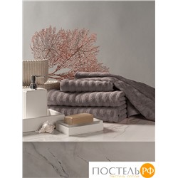 ESTIA ТОРЛЕЙ беж-сер К-т полотенец 50х80-2/70х130-2, 100% хлопок, 500 г/м2