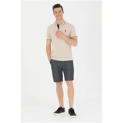 Erkek Taş Basic Polo Yaka Tişört