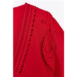 ZW COLLECTION EMBROIDERED SHORT DRESS