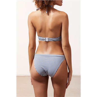 Sujetador de biquini Pixie Blanco y azul marino
