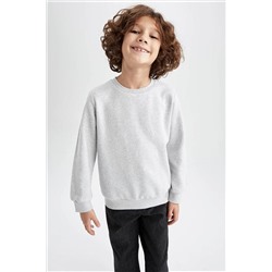 Defacto Erkek Çocuk Regular Fit Bisiklet Yaka Kalın Kumaş Sweatshirt Z4750A623SP