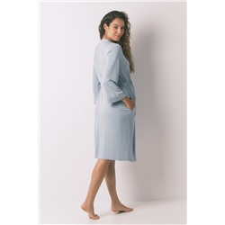 Bata larga "maternity" técnica soft touch verde