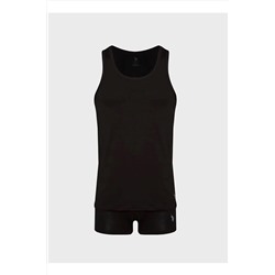 U.S. Polo Assn. Erkek Siyah Pamuklu Modal 2'li Atlet & Boxer Set U9S1P1O9L9