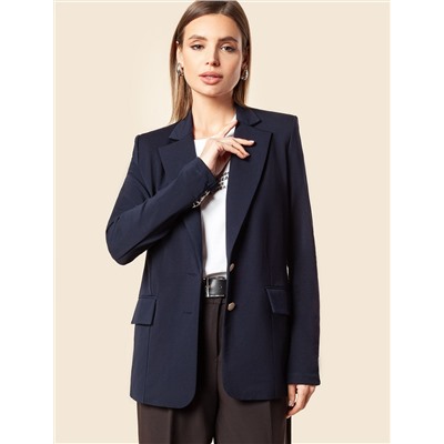 Жакет трикотажный из тонкого футера с эластаном на подкладке