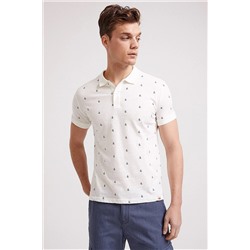 Lee Cooper Erkek Sail Polo Yaka T-Shirt Ekru 202 LCM 242070