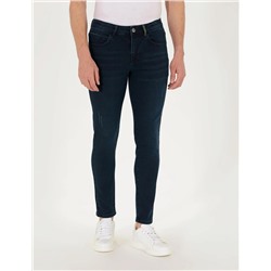 Koyu Lacivert Slim Fit Jean Pantolon