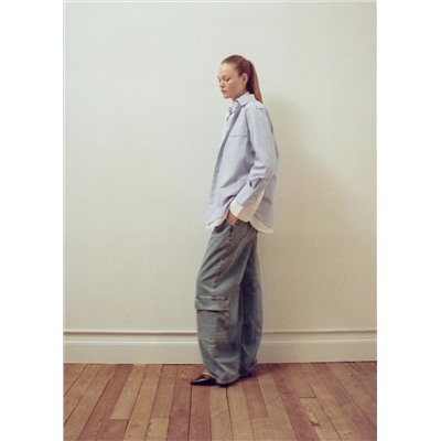 Jeans loose cargo bolsillos
