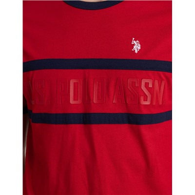 CREW NECK RINGER LOGO T-SHIRT