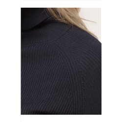 Свитер тонкой вязки в рубчик из вискозы VILATTE #1028683