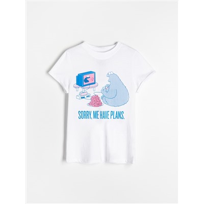 T-Shirt aus Baumwolle mit Druck