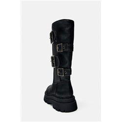 TRACK ANKLE BOOTS WITH BUCKLES