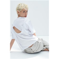 DISTRESSED CROPPED T-SHIRT