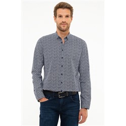 Pierre Cardin Erkek Lacivert Slim Fit Gömlek G021GL004.000.862075