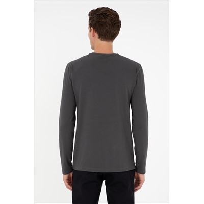Erkek Antrasit Basic Sweatshirt