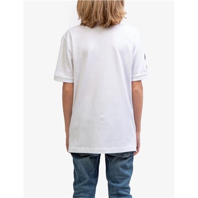 BOYS MULTI COLOR LOGO SOLID PIQUE POLO SHIRT