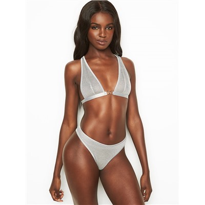 LUXE LINGERIE Unlined Chainmail Triangle Bralette