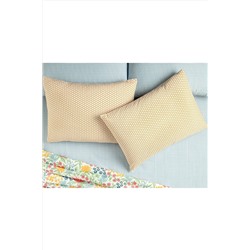 English Home Diamond Stripe Kolay Ütülenir 2'li Yastık Kılıfı 50x70 Cm Sarı 10038601