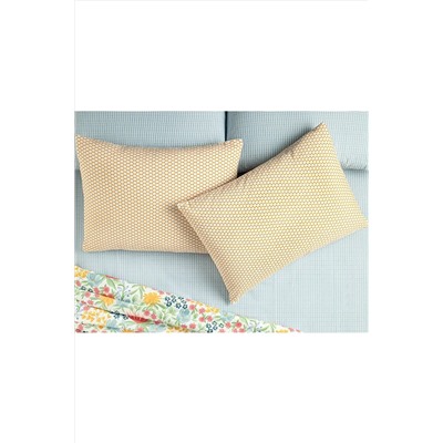 English Home Diamond Stripe Kolay Ütülenir 2'li Yastık Kılıfı 50x70 Cm Sarı 10038601