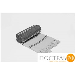 Полотенце Карвен DIAMOND 90*170 1шт.с бахрамой хлопок Н 3281 v1, Black