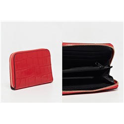Cartera de piel Pely Croco Rojo