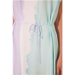 Vestido largo tie-dye viscosa