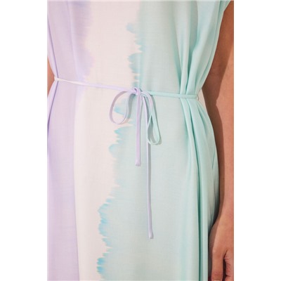 Vestido largo tie-dye viscosa
