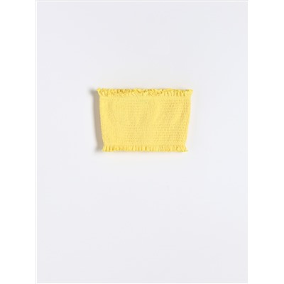 Top aus Strukturjersey