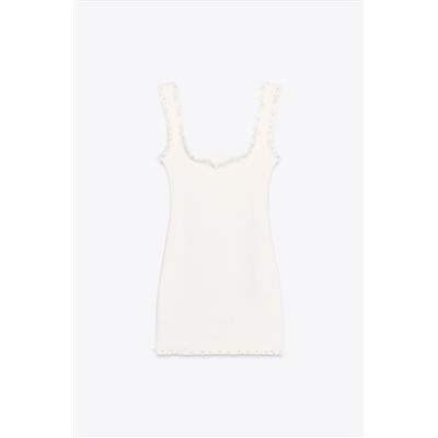 SHORT DRESS WITH TRIM