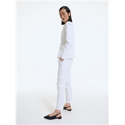 Zigarettenhose mit Bügelkante
