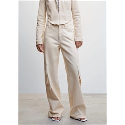 Jeans cargo bolsillos -  Mujer | MANGO OUTLET España