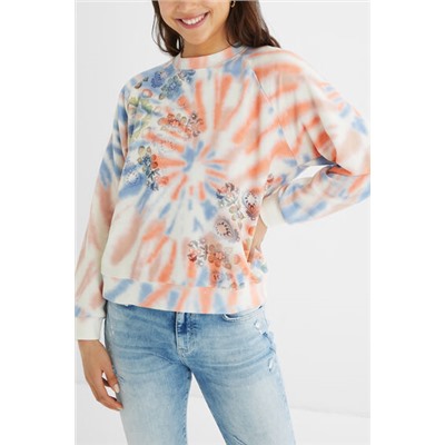 Sudadera felpa tie-dye
