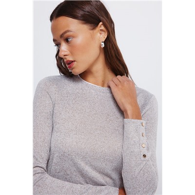 Camiseta tacto suave efecto doble prenda