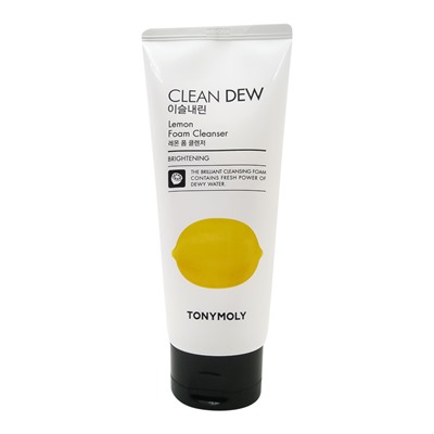 TONYMOLY CLEAN DEW Lemon Foam Cleanser Очищающая пенка для умывания с экстрактом лимона 180мл