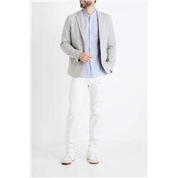 Camisa regular fit de lino - Azul