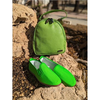Kunfu 55 verde fluor+AB.Z · Pelle · mochila NAPA (630) PISTACHO