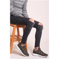 Tonny Black Haki Unisex Sneaker 772.HK0